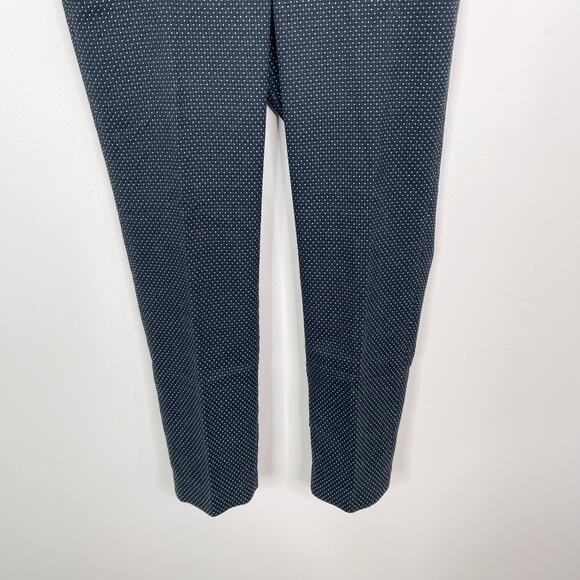 Ann Taylor 8P Petite Black White Polka Dot Trouser Pants Cropped Office Work - Picture 4 of 10